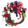 Dekorativer Blumen-Kranz-Organizer, exquisiter Unabhängigkeitstag, eine Kombination aus Rot, Blau und Grün, geeignet zum Feiern