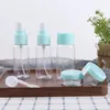 Storage Bottles Empty Refillable Bottle Shampoo Face Cream Pot Cosmetic Container Set Toiletry Pump Spray Makeup Kit