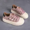 Casual schoenen dames zomer kleine witte mode lederen holle gaten sport