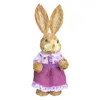 Party Decoration 1/2 Pieces Straw Easter With Clothes Po Props Crafts Figurine