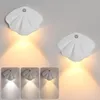 Applique murale LED avec capteur de mouvement, Rechargeable par USB, avec 3 couleurs de température, luminosité variable, pour chambre à coucher