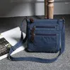 Sac avant Double fermeture éclair épaule coton Denim dame jean messager femme petit