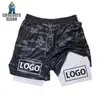 Anime Gym Shorts Mężczyźni 2 w 1 Manga Drukuj Szybki trening suchy Krótki spodnie Summer Fitness Running Camo Performs Sports 240308