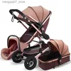 Barnvagnar# baby barnvagn 3 i 1 hög landskap barnvagn liggande baby vagn vikbar barnvagn baby basinet puchair nyfödd l240319