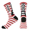 Trump 2024 chaussettes parti faveur président MAGA Trump lettre bas rayé étoiles drapeau américain chaussettes de Sport C502