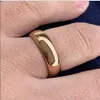 Anel de casamento de tungstênio clássico cor de ouro rosa para mulheres homens banda de noivado de carboneto cúpula acabamento polido largura 8mm 6mm 240315