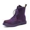 Boots Arrival 35-46 Men's Motorcycle Work Safety Purple Gentlemen Ankle For Boy Black Trending Leisure Shoes