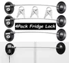 Carriers Slings Backpacks Refrigerator Door Locks4PackMini Fridge Lock File Cabinet Drawer Lock For Cabinet Child Safety6944285