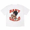 Herr t-skjortor 23 baby sicko från smärta ian connor t-shirt hip hop skateboard street bomull t-shirts tee topp kenye #a24