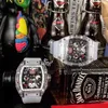 Luxe heren mechanische horloges Richa polshorloge Mill RM11 Automatisch mechanisch uurwerk geïmporteerde rubberen horlogeband J2V6