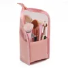 Sacs à cosmétiques porte-brosse de maquillage, Mini trousse de toilette Portable multifonction voyage support Visible pour rouge à lèvres