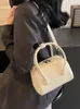 Totes 2024 Spring Korean DesignerBoston Bag mode All-Match Elegant Mini Handväskor Crossbody Väskor Solid Simple Bolsas