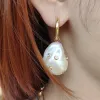 Charm Baroque Big Pearl Women Charm Orrings Contlulful Crystal Beads Decoration Boho Associory Party Jewelry 2022