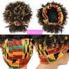 Perruques synthétiques Perruques de cosplay Perruque bandeau courte avec frange Afro Kinky Curly Head Band Perruques pour femmes Perruque de cheveux naturels synthétiques avec écharpe Cosplay Utilisation quotidienne 240327