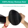 Extensions Yaki Ruban Droit dans les Extensions de Cheveux pour Femmes Vrais Cheveux Humains Double Face Ruban Sans Couture dans les Extensions de Cheveux 20pcs Tape Ins