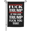 Trump - Anti Donald Republikeinse Democraat Tuinvlag 12X18 Inch Verticale Dubbelzijdige Buiten Decor Yard Vlaggen S S S s