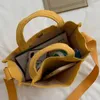 Totes Luxury Designer Handbag Corduroy Ladies Bag 2024 Trend Single Shoulder Solid Color Buckle Messenger Small Square