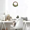 Party Decoration Easter Wreath Artificial Eucalyptus Leaf and Small Bird Nest Door Hanging For Birthday Wedding Decor