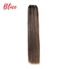 Perruques synthétiques Bande de cheveux Blice 18-26 pouces cheveux synthétiques 1 PCS/Pack Bundle trame Yaki tissage droit couleur mixte Kanekalon cheveux pour les femmes 240328 240327