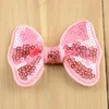 Hair Accessories Low Price 6CM Kids Bow 128pc/lot Cute Shinny Sequin Butterfly Bowknot 32C For Girls Headband DIY HDJ27