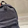 Klassische, lässige Unisex-Jeans-Rucksack-Reisetasche mit super gutem Rückenrucksack, Straßentrend, große Umhängetasche, Designer-Studenten, Freizeit-Rucksack, Größe 30 x 40 cm