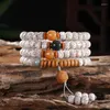 Strand Hainan Witte Ster Maan Bodhi Armband 108 Hals Trui Ketting Hoge Olie Geheime Tekst Spelen Boeddha Kralen Yoga Accessoires