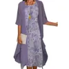 Sukienki swobodne środkowe ochrona przed słońcem kamizelka kamizelka kamizelka styl sukienka szyfonowa kardigan stał