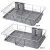 Kitchen Storage Drying Rack Portable Dish Racks Self Draining Dryer Counter Drainer For Countertop Cups Bathroom Bowls Plates