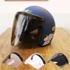 Casques de moto Casque Bubble Visière Résistant à l'usure Convient aux accessoires à 3 boutons-pression