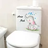 Naklejki toaletowe Zwierzęta kreskówka naklejki na toaletę Słoniowe naklejki toaletowe z dekoracją winylową naklejkę Przypomnienie 240319