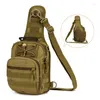 Bag Protector Plus 2024 Men 1000D Nylon Military Travel Water Bottle Shoulder Messenger Sling Pack Waterproof Chest D109