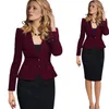 Chaqueta de traje informal ajustada para mujer con bolsillos para oficina y negocios, 22 colores, S-3XL