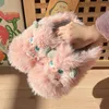 Slippers alertam o desenho animado fofo para mulheres de inverno Animal de animais casa coberta de casal casual casual