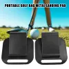 Aids Golfs Bag Metall Landing Pads Universal Fit Golf Bag Types Landing Pad Geschenke für Golfliebhaber Golfausrüstung Putter Klemmhalter