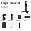 Stabilizzatori FeiyuTech Feiyu Pocket 3 Stabilizzatore a 3 assi staccabile senza fili Fotocamera con giunto universale Obiettivo 4K60f Attacco magnetico Tracciamento e tracciamento AI Q240319