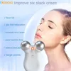 Oplaadbare elektrische 3D 5 Terse Face Massager EMS Microcurrent Firming Micro Current Deedema Verjongingswrinkle Skin Beauty 240313