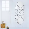 Väggklistermärken Multi-stycke Package Mirror Surface Home Decoration Tillbehör för vardagsrumsdekor speglade möbler tapeter