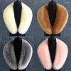Scarves Luxury Women Faux Fur Scarf Collar Winter Neck Warmer Decorate Hood Trim Fashion Shawl Thicken Imitation Hooded