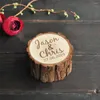 Boîte à bagues de mariage rustique personnalisée, décoration de fête, oreiller souvenir, support en bois, cadeaux de fiançailles, bijoux de saint-valentin