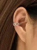 Sırtlar Küpe 2024 Moda Beş Kalp Şekleli Kadın Kulak Klipi Kulak Deliği Kelepçeleri Kadınlar İçin