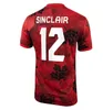 Nueva camiseta de fútbol de Canadá Maillot de Foot 2024 Copa América Copa Kit para niños 2025 Camiseta de fútbol del equipo nacional canadiense 24/25 Versión de jugador visitante BUCHANAN DAVIES DAVID