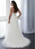 Plus la taille une ligne robes de mariée pure bijou cou 2024 Boho dentelle appliquée longue tulle robes de mariée à lacets dos robes de Novia YD