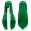 Perucas Soowee 30 Cores 80cm Longo Mulheres Cabelo Sintético Peruca Cosplay Resistente Ao Calor Amarelo Cinza Reto Partido Perucas de Cabelo