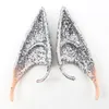 Acessórios de dança de palco Halloween Elf Ears Angel Pointed Ponta Luminosa Glitter Cosplay Adereços Látex Halloween Costume Party Orelhas de Fada para Festival