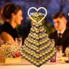 Feestdecoratie Houten Chocolade Displaystandaard 3D Dessert Bruiloft Hart Boom Toren Plank Voor Bruid Als Verlovingsverjaardag Decor