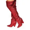 Largas HBP Botas Balık Olmayan Lüks De Mujer Garip Topuk Kadın Ayakkabı Bling Diamond Rhinestone Boots