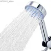 Pommeaux de douche de salle de bain 5 modes de pomme de douche à pression multifonctionnelle et réglable buse de douche à haut rendement douche de massage accessoires de salle de bain Y2403