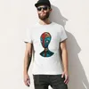 Polos masculinos Camiseta Alienígena Primária Oversized Cute Tops Mens Camisetas Simples Anime Negros Grandes e Altos