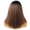 Synthetic Wigs Cosplay Wigs 14 inch Africa kinky style synthetic wig yaky texture rose inner net synthetic hair wig classic high temperature fiber wig 240329