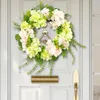 Decorative Flowers Artificial Flower Wreath For Front Door Spring Summer Garland Indoor Outdoor Festival Housewarming Wedding Easter